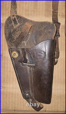 Original WWII U. S. Army M1911.45 Cal Pistol M3 Shoulder Holster U. S. BOYT 43
