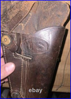 Original WWII U. S. Army M1911.45 Cal Pistol M3 Shoulder Holster U. S. BOYT 43
