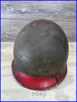 Original WWII U. S. Army McCord M1 Front Seam Fixed Bale Helmet Shell 154B Early Original WWII U. S. Army McCord M1 Front Seam Fixed Bale Helmet Shell 154B Early