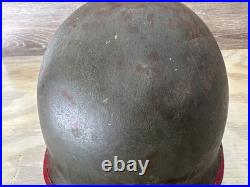 Original WWII U. S. Army McCord M1 Front Seam Fixed Bale Helmet Shell 154B Early Original WWII U. S. Army McCord M1 Front Seam Fixed Bale Helmet Shell 154B Early