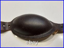 Original WWII U. S. Army Paratrooper Airborne Leather Chin Cup For M1 Helmet