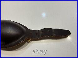 Original WWII U. S. Army Paratrooper Airborne Leather Chin Cup For M1 Helmet