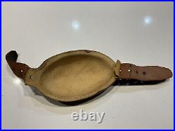 Original WWII U. S. Army Paratrooper Airborne Leather Chin Cup For M1 Helmet