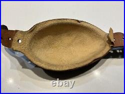 Original WWII U. S. Army Paratrooper Airborne Leather Chin Cup For M1 Helmet