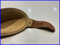 Original WWII U. S. Army Paratrooper Airborne Leather Chin Cup For M1 Helmet