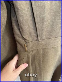 Original WWII U. S. Army Wool Service Coat 1941 Size 39 Short Military Jacket