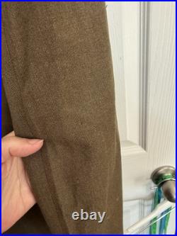 Original WWII U. S. Army Wool Service Coat 1941 Size 39 Short Military Jacket