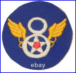 Original WWII US 8th Army Air Force British THEATER MADE Patch Insignia A43