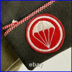 Original WWII US Army 11th Airborne Uniform NCO Group Patches Cap 5 Piece Wings