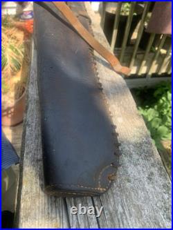 Original WWII US Army 1939 Leather Jeep Scabbard M1 Carbine Rifle J. Q. M. D. 51