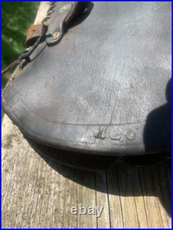 Original WWII US Army 1939 Leather Jeep Scabbard M1 Carbine Rifle J. Q. M. D. 51