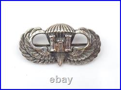 Original WWII US Army 307th Airborne Engineer Battalion Para Jump Wings Sterling