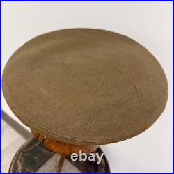 Original WWII US Army 8th Air Corps Officer Visor Hat Named Ball Gunner