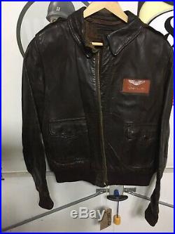 Original WWII US Army, A-2 Leather Jacket