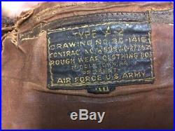 Original WWII US Army, A-2 Leather Jacket