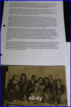 Original WWII US Army African American GI Photo Album Jazz Clubs Chicago RARE