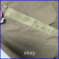 Original WWII US Army Air Corps Flannel Shirt Patched 2nd Div Mint Named