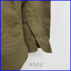 Original WWII US Army Air Corps Flannel Shirt Patched 2nd Div Mint Named