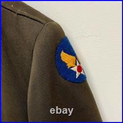 Original WWII US Army Air Corps Officer Dress Uniform Saks Fifth Ave Patched