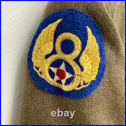 Original WWII US Army Air Corps Uniform English 8th AAC Patches Felt