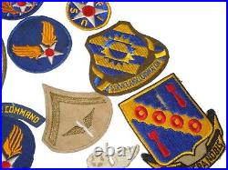 Original WWII US Army Air Force AAF Patch Collection Lot ATC Wings Insignia