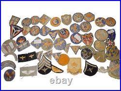 Original WWII US Army Air Force AAF Patch Collection Lot ATC Wings Insignia