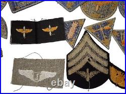 Original WWII US Army Air Force AAF Patch Collection Lot ATC Wings Insignia