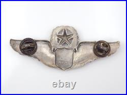 Original WWII US Army Air Force Command 3 Pilot Wings Sterling