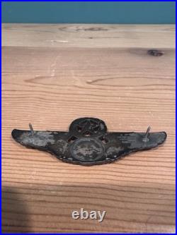 Original WWII US Army Air Force Command 3 Pilot Wings Sterling Silver Meyer Inc