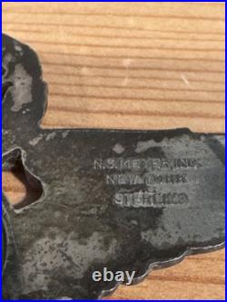 Original WWII US Army Air Force Command 3 Pilot Wings Sterling Silver Meyer Inc