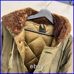 Original WWII US Army Air Force Eddie Bauer B-9 Parka Flight Jacket Stenciled