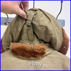 Original WWII US Army Air Force Eddie Bauer B-9 Parka Flight Jacket Stenciled