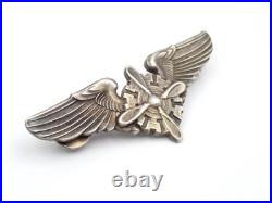 Original WWII US Army Air Force Flight Engineer Wings 3 Sterling Original WWII US Army Air Force Flight Engineer Wings 3 Sterling