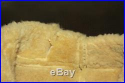Original WWII US Army Air Force Leather D-1 Bomber Jacket Sheep Skin