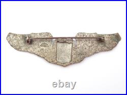 Original WWII US Army Air Force Pilot Sterling 3 Wings AmCraft Snowflake