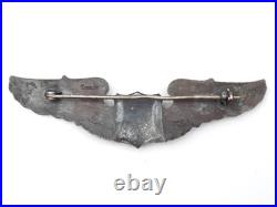 Original WWII US Army Air Force Pilot Sterling 3 Wings Beverlycraft Original WWII US Army Air Force Pilot Sterling 3 Wings Beverlycraft