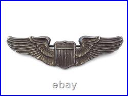 Original WWII US Army Air Force Pilot Sterling 3 Wings NS Meyer