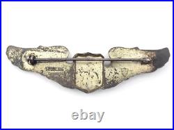 Original WWII US Army Air Force Pilot Sterling 3 Wings NS Meyer