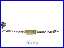Original WWII US Army Air Force Pilot Wing 1/8th 10K Gold LGB Bracelet G1