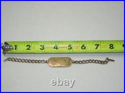 Original WWII US Army Air Force Pilot Wing 1/8th 10K Gold LGB Bracelet G1