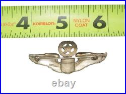 Original WWII US Army Air Force STERLING Command Pilot 2 Wing Pin CA2