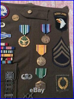 Original WWII US Army Airborne Grouping Lot of Medals Pins Patches Bringback IDs