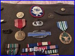 Original WWII US Army Airborne Lot Grouping Medals Patches Pins Etc IDd