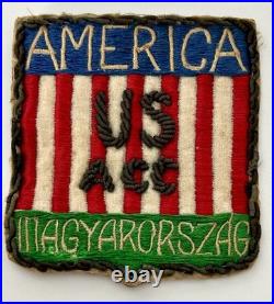 Original WWII US Army Allied Control Commission ACC Hungary Occupation Patch HTF