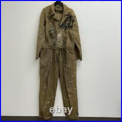 Original WWII US Army B-1 HBT Flight Suit Coverall Painted Rare Airborne