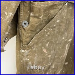 Original WWII US Army B-1 HBT Flight Suit Coverall Painted Rare Airborne