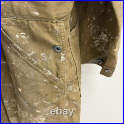 Original WWII US Army B-1 HBT Flight Suit Coverall Painted Rare Airborne