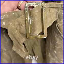 Original WWII US Army B-1 HBT Flight Suit Coverall Painted Rare Airborne