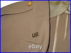 Original WWII US Army BRIGADIER GENERAL Service Force Uniform Jacket LOM Ribbons