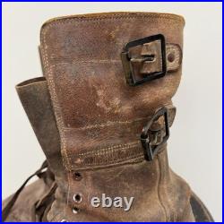 Original WWII US Army Buckle Boots Size 10